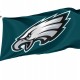 Philadelphia Eagles flag flying proudly outdoors, with the Eagles logo in vivid green and silver.