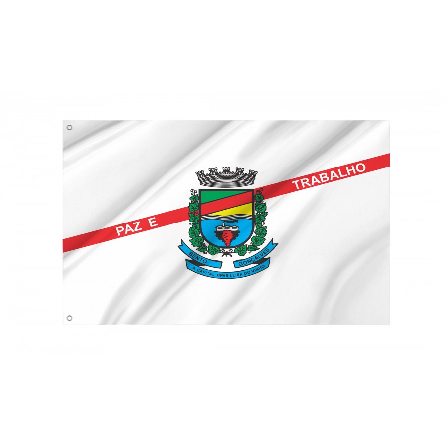 Flag Bento Gonçalves, Flag 3x5 outdoor - Flags for outside, Unique Design Print, Double Seams, Bright Colours, Reinforced Fabric, Size - 3x5Ft / 90x150cm, Garden flags