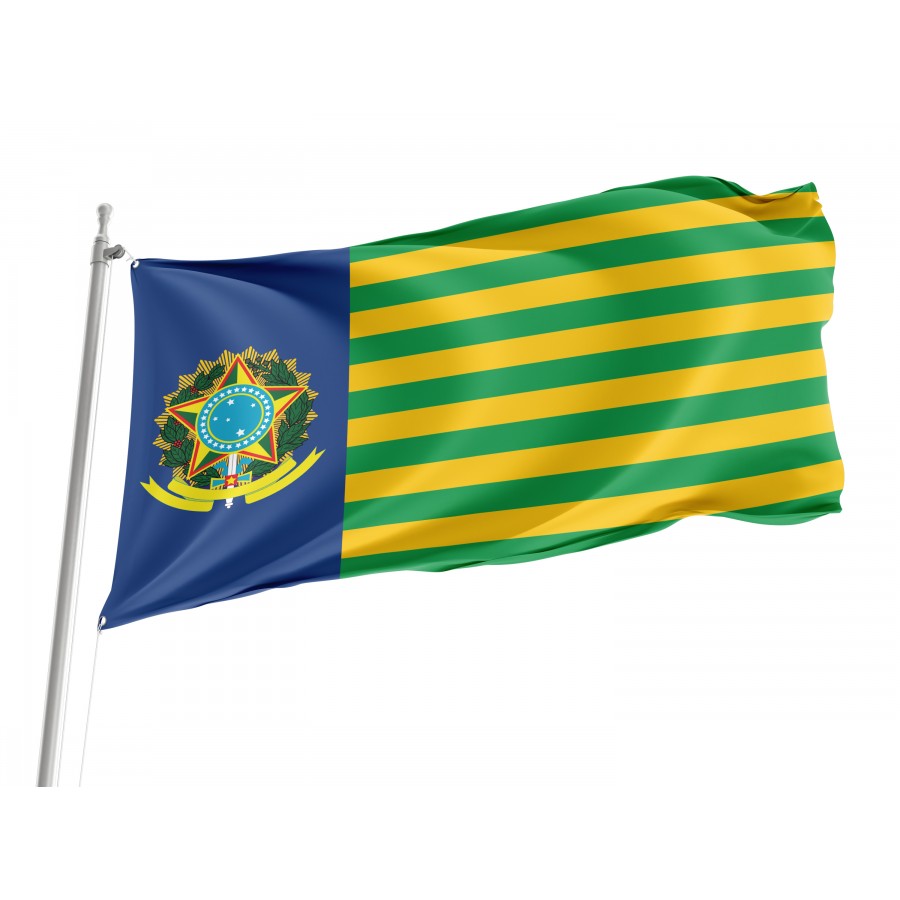 Flag Brazil FTBW, Flag 3x5 outdoor - Flags for outside, Unique Design Print, Double Seams, Bright Colours, Reinforced Fabric, Size - 3x5Ft / 90x150cm, Garden flags
