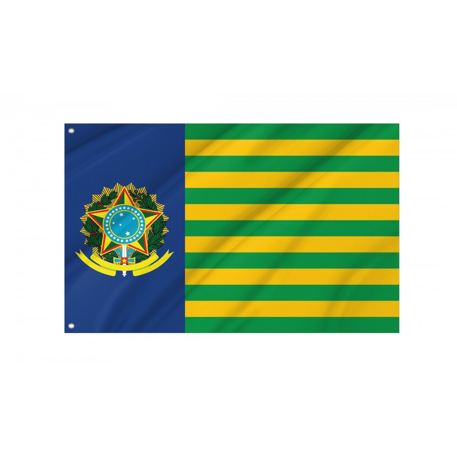 Flag Brazil FTBW, Flag 3x5 outdoor - Flags for outside, Unique Design Print, Double Seams, Bright Colours, Reinforced Fabric, Size - 3x5Ft / 90x150cm, Garden flags