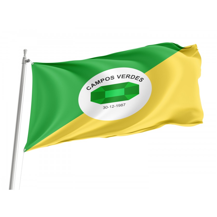 Flag of Campos Verdes, Goiás, Patriotic Flags, Unique Design Print, Flags for Indoor & Outdoor Use