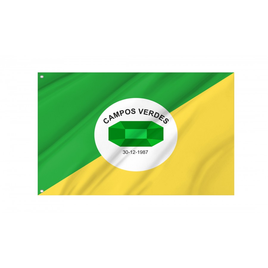 Flag of Campos Verdes, Goiás, Patriotic Flags, Unique Design Print, Flags for Indoor & Outdoor Use