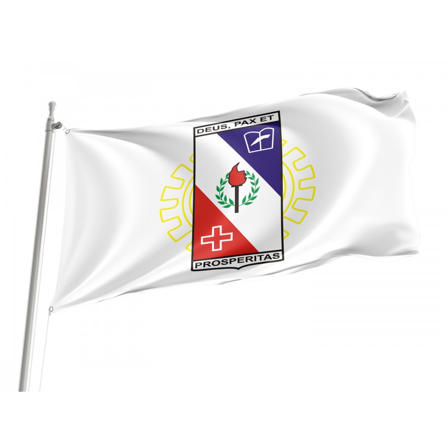 Flag Coronel Fabriciano, Minas Gerais, Flag 3x5 outdoor - Flags for outside, Unique Design Print, Double Seams, Bright Colours, Reinforced Fabric, Size - 3x5Ft / 90x150cm, Garden flags