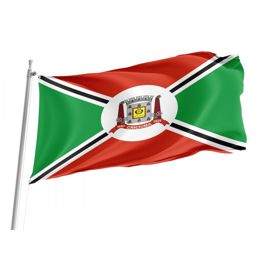 Criciúma Flag for Indoor & Outdoor Use, BRA