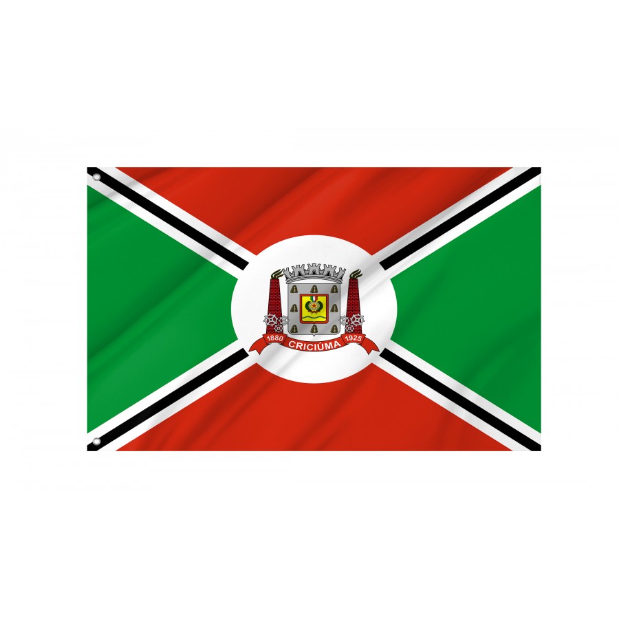 Criciúma Flag for Indoor & Outdoor Use, BRA