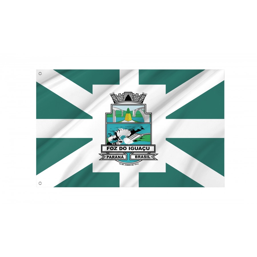 Flag Foz Do Iguacu, Flag 3x5 outdoor - Flags for outside, Unique Design Print, Double Seams, Bright Colours, Reinforced Fabric, Size - 3x5Ft / 90x150cm, Garden flags