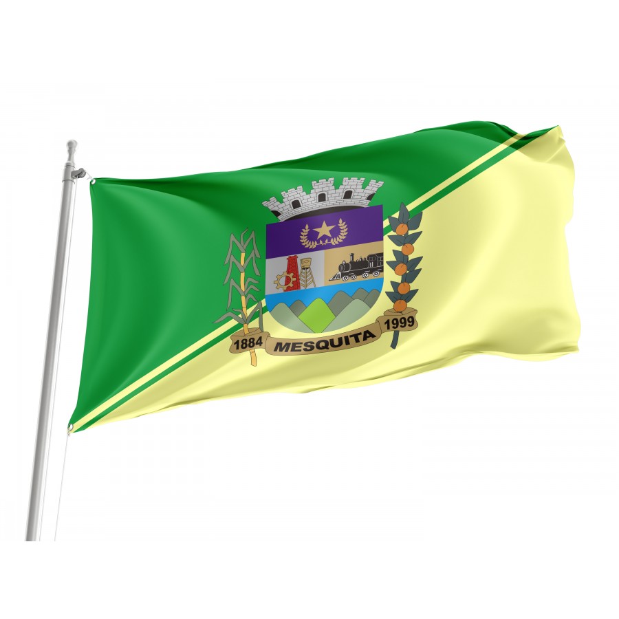 Mesquita City Flag for Indoor & Outdoor Use, BRA