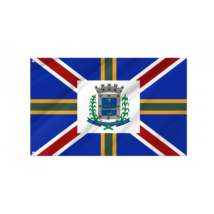 Flag Minas Gerais Governador Valadares City, Flag 3x5 outdoor - Flags for outside, Unique Design Print, Double Seams, Bright Colours, Reinforced Fabric, Size - 3x5Ft / 90x150cm, Garden flags