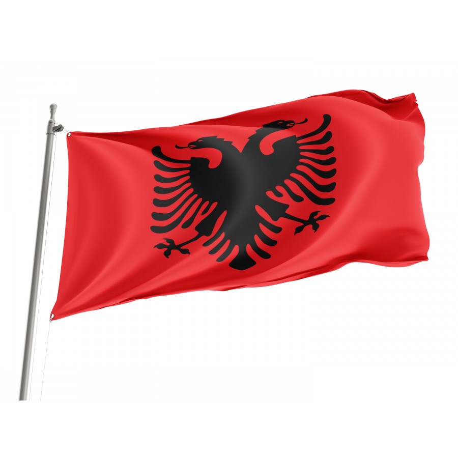 Albania Flag – National Flag of Afghanistan with Official Emblem