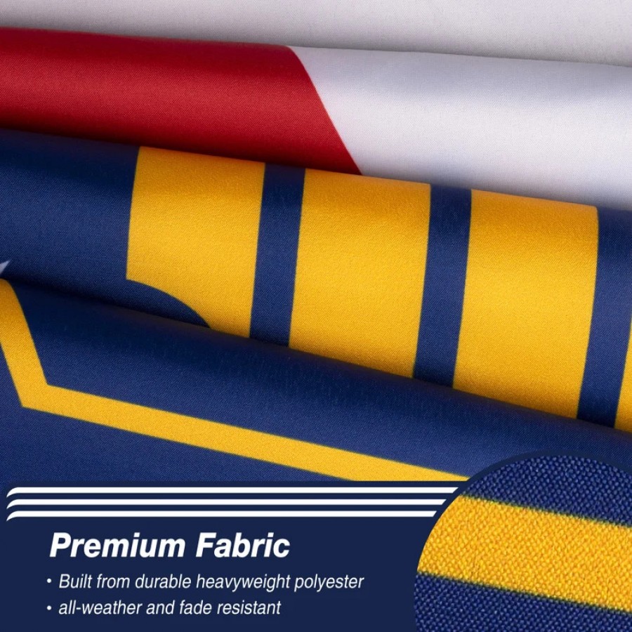 Flag Jaraguá do Sul, State Santa Catarina, Flag 3x5 outdoor - Flags for outside, Unique Design Print, Double Seams, Bright Colours, Reinforced Fabric, Size - 3x5Ft / 90x150cm, Garden flags