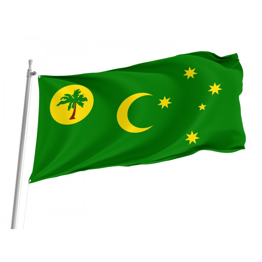 Flag of Cocos Keeling Islands, Patriotic Flags, Unique Design Print, Flags for Indoor & Outdoor Use