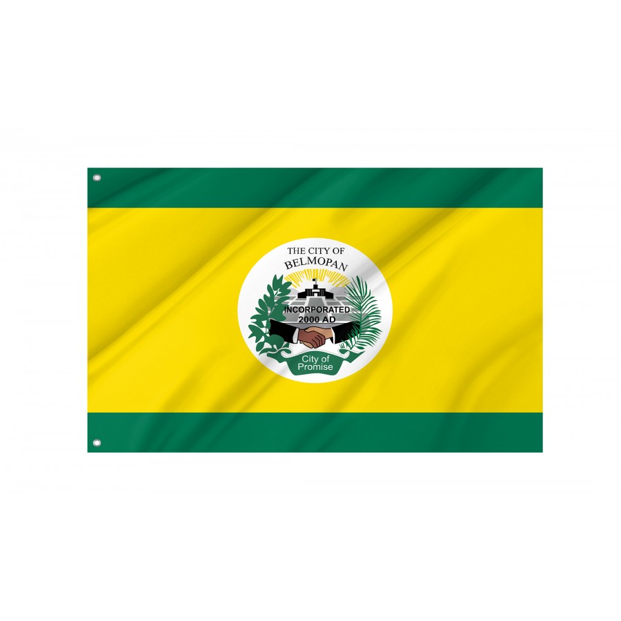 Flag of Belmopan, Belize, Patriotic Flags, Unique Design Print, Flags for Indoor & Outdoor Use