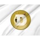 Dogecoin (DOGE) White Flag, Unique Design Print - Imagine 2