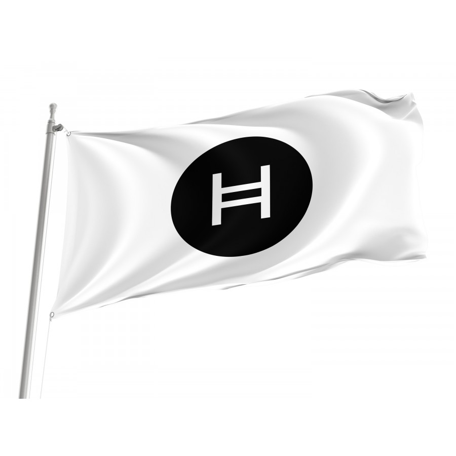 Hedera (HBAR) Flag, Unique Design Print