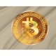 Metallic Golden Bitcoin Flag - Imagine 2
