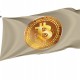 Metallic Golden Bitcoin Flag - Imagine 1