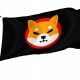 Shiba Inu (SHIB) Black Flag, Unique Design Print - Imagine 1