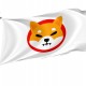 Shiba Inu (SHIB) White Flag, Unique Design Print - Imagine 1