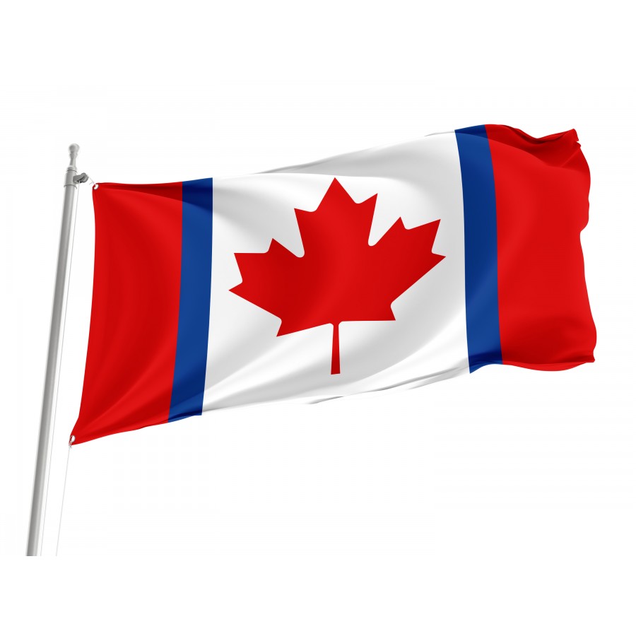Canadian Duality Flag, Patriotic Flags, Unique Design Print, Flags for Indoor & Outdoor Use