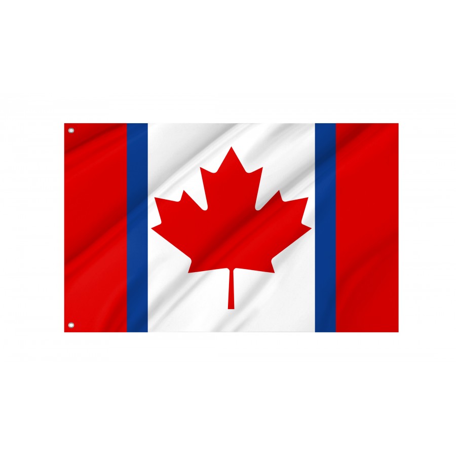 Canadian Duality Flag, Patriotic Flags, Unique Design Print, Flags for Indoor & Outdoor Use