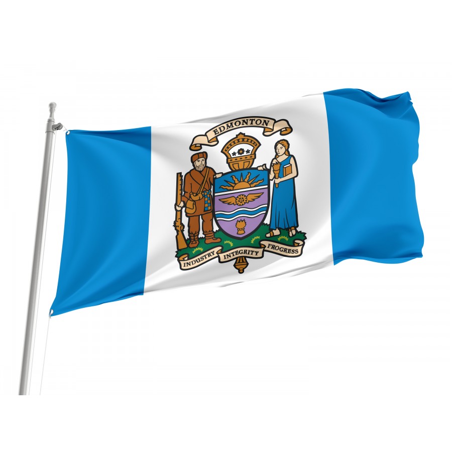 Flag of Edmonton, Patriotic Flags, Unique Design Print, Flags for Indoor & Outdoor Use, CA--15