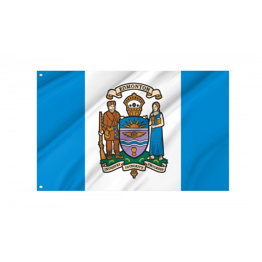 Flag of Edmonton, Patriotic Flags, Unique Design Print, Flags for Indoor & Outdoor Use, CA--15