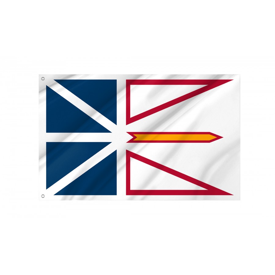 Flag of Newfoundland and Labrador, Unique Design Print, Flags for Indoor & Outdoor Use