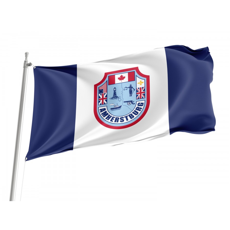 Flag of Amherstburg, Ontario, Canada, Patriotic Flags, Unique Design Print, Flags for Indoor & Outdoor Use