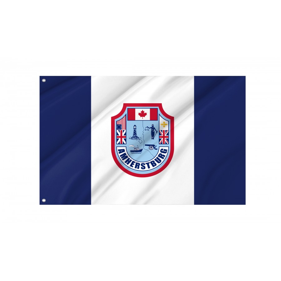 Flag of Amherstburg, Ontario, Canada, Patriotic Flags, Unique Design Print, Flags for Indoor & Outdoor Use