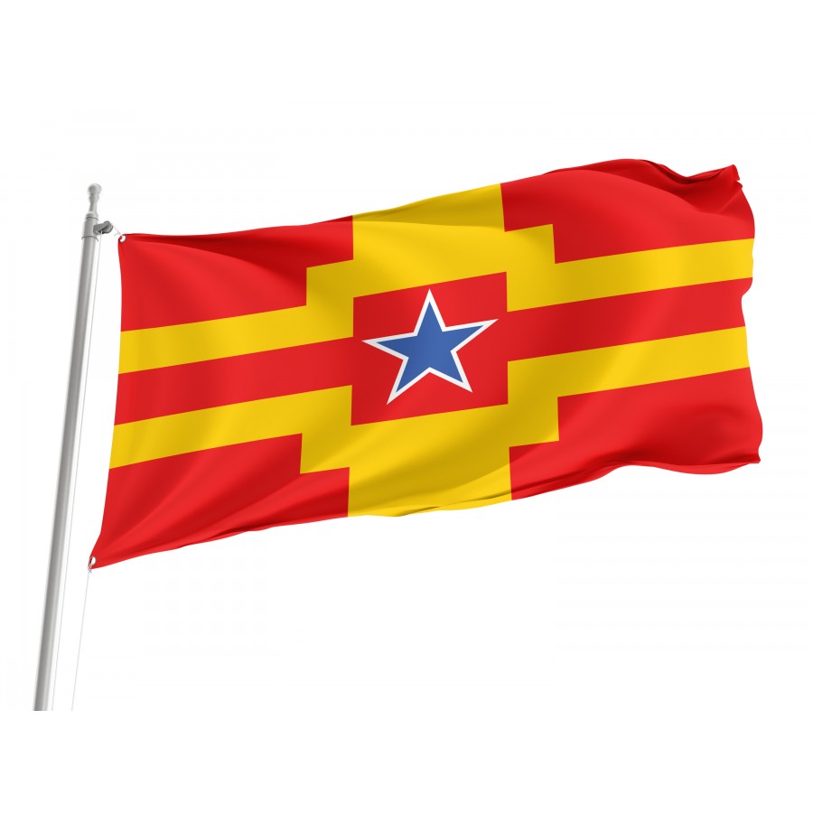 Flag of Langley, Patriotic Flags, Unique Design Print, Flags for Indoor & Outdoor Use, CA--41