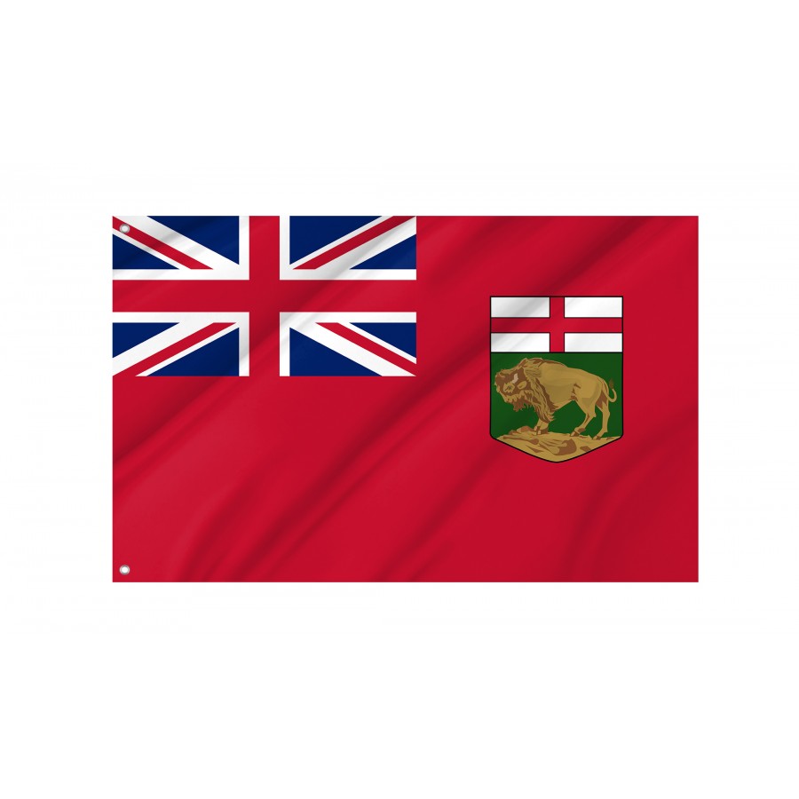 Flag of Manitoba, Patriotic Flags, Unique Design Print, Flags for Indoor & Outdoor Use, CA--4