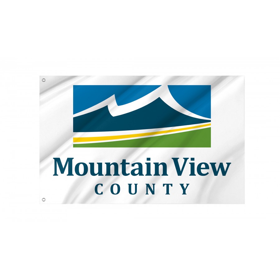 Flag of Mountain View County, Patriotic Flags, Unique Design Print, Flags for Indoor & Outdoor Use, CA--24