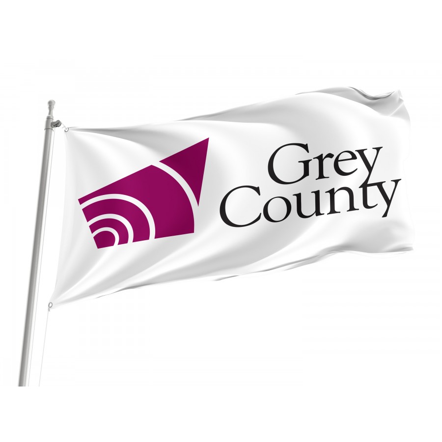 Flag of Grey County, Patriotic Flags, Unique Design Print, Flags for Indoor & Outdoor Use