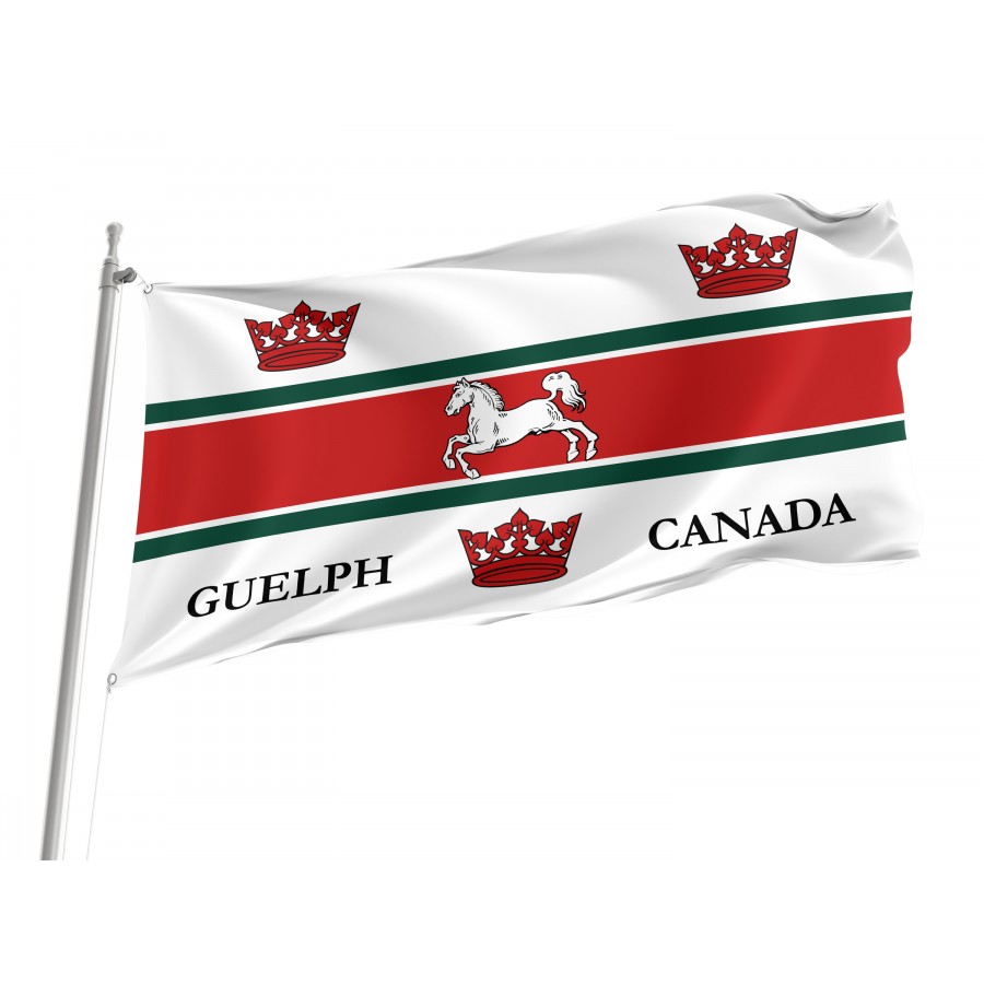 Flag of Guelph, Ontario, Patriotic Flags, Unique Design Print, Flags for Indoor & Outdoor Use