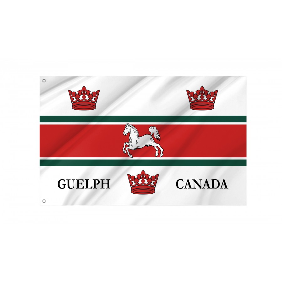 Flag of Guelph, Ontario, Patriotic Flags, Unique Design Print, Flags for Indoor & Outdoor Use