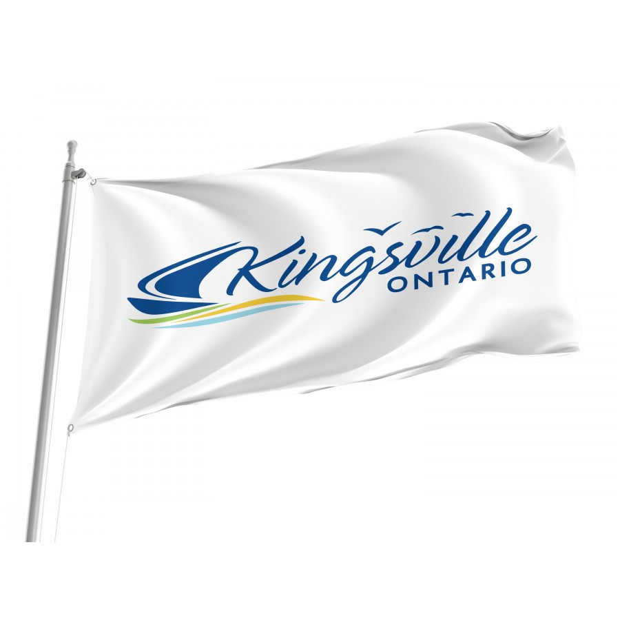 Flag of Kingsville, Ontario, Patriotic Flags, Unique Design Print, Flags for Indoor & Outdoor Use
