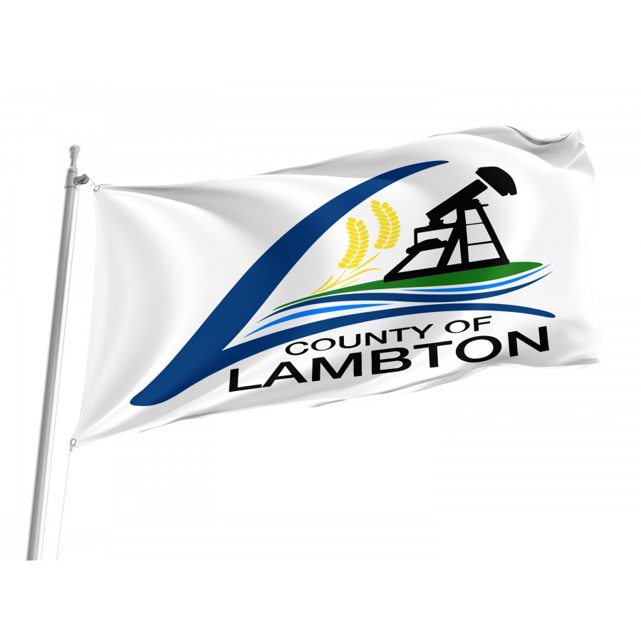 Flag of Lambton County, Patriotic Flags, Unique Design Print, Flags for Indoor & Outdoor Use