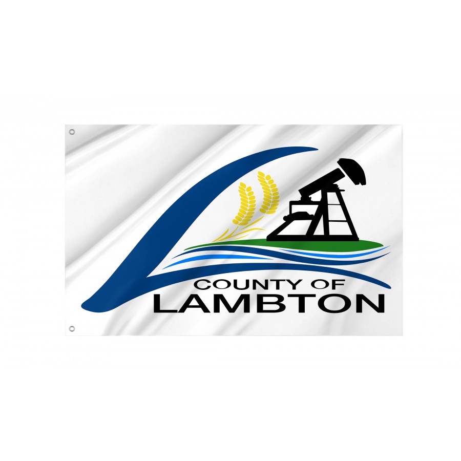 Flag of Lambton County, Patriotic Flags, Unique Design Print, Flags for Indoor & Outdoor Use