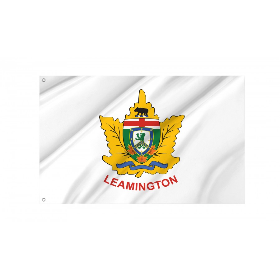 Flag of Leamington, Ontario, Patriotic Flags, Unique Design Print, Flags for Indoor & Outdoor Use