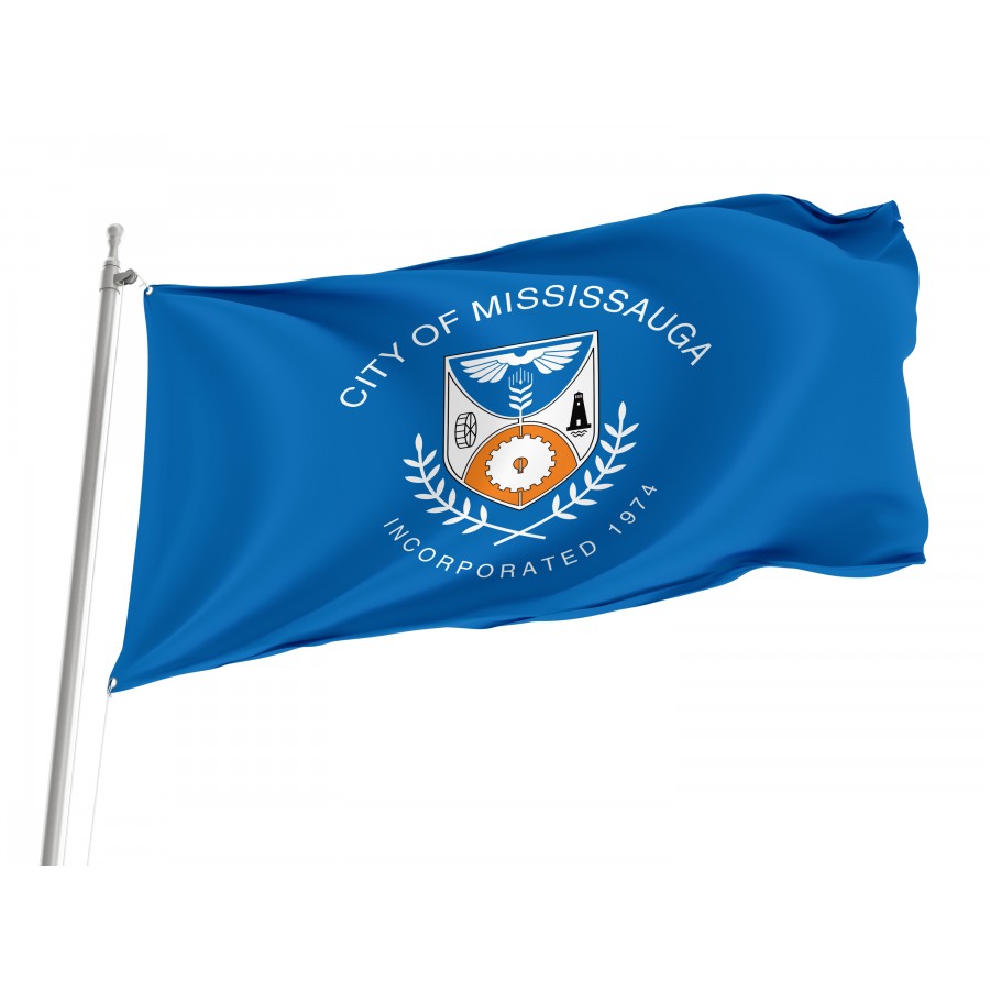 Flag of Mississauga, Ontario, Patriotic Flags, Unique Design Print, Flags for Indoor & Outdoor Use