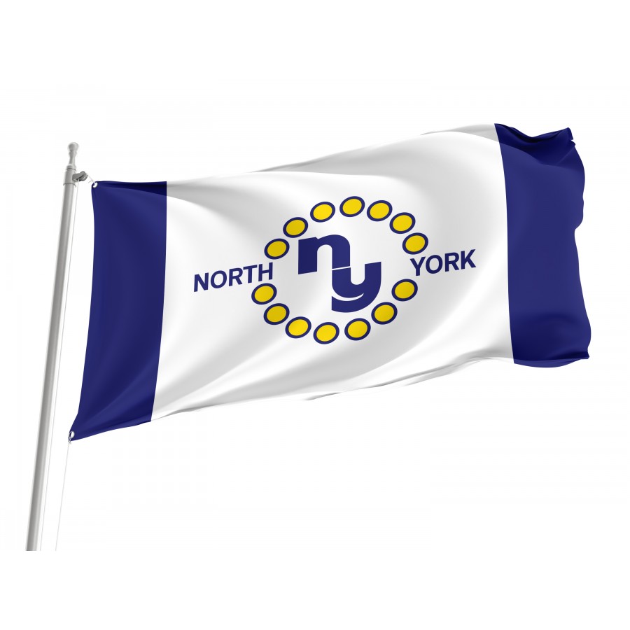 Flag of North York, Ontario, Patriotic Flags, Unique Design Print, Flags for Indoor & Outdoor Use