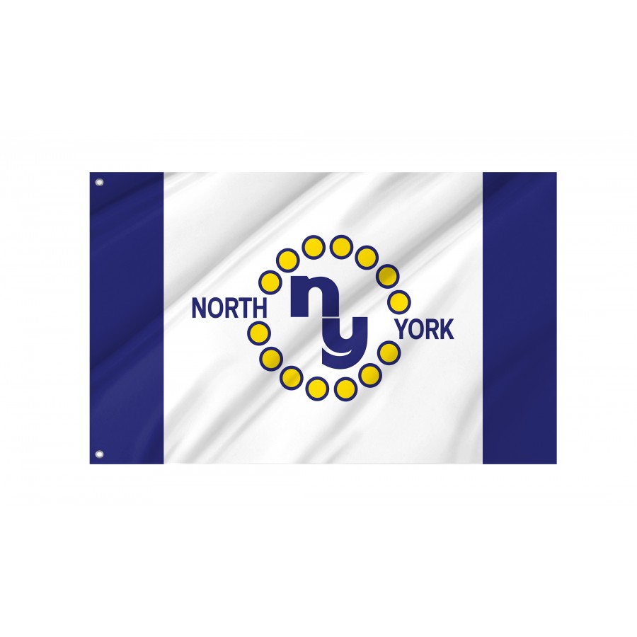 Flag of North York, Ontario, Patriotic Flags, Unique Design Print, Flags for Indoor & Outdoor Use