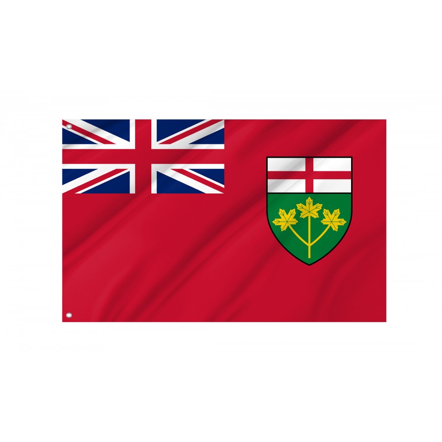 Flag of Ontario, Patriotic Flags, Unique Design Print, Flags for Indoor & Outdoor Use