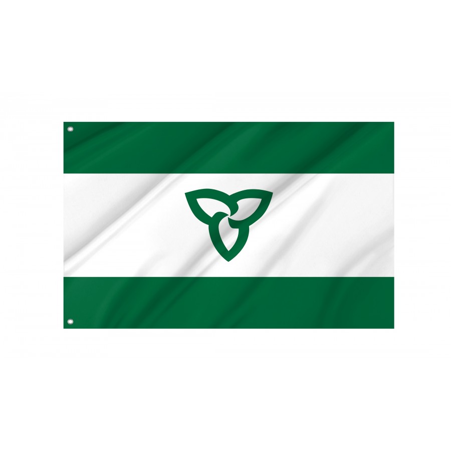 Flag of Ontario Green Ensign, Patriotic Flags, Unique Design Print, Flags for Indoor & Outdoor Use