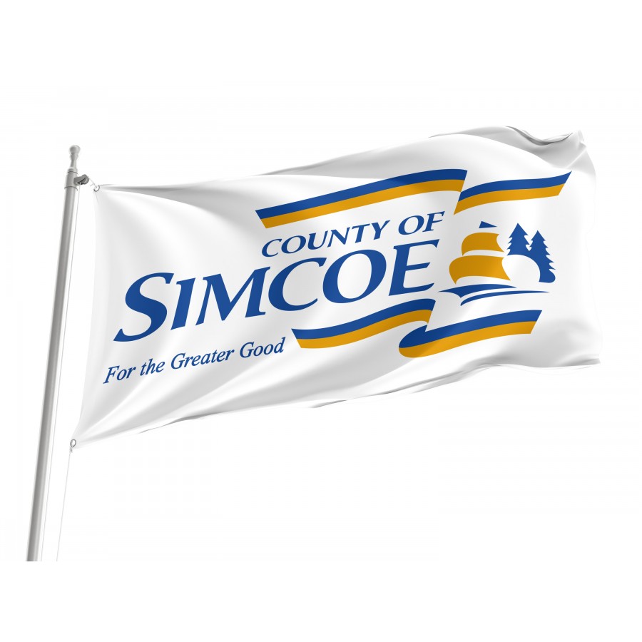 Flag of Simcoe County, Patriotic Flags, Unique Design Print, Flags for Indoor & Outdoor Use