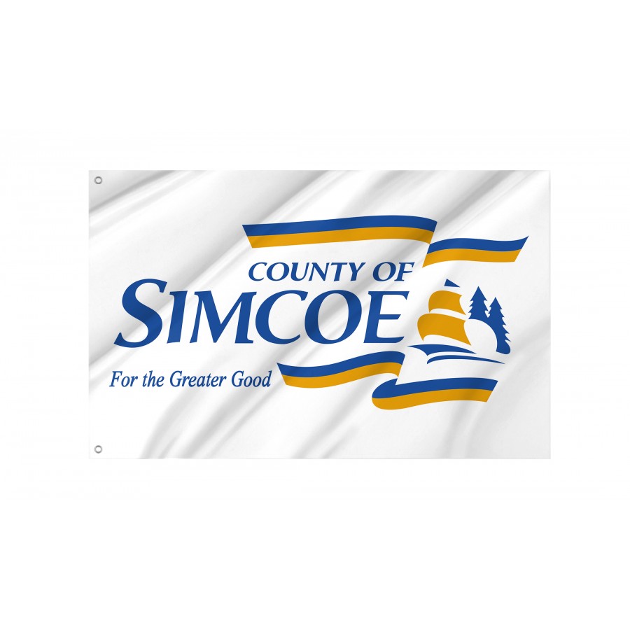 Flag of Simcoe County, Patriotic Flags, Unique Design Print, Flags for Indoor & Outdoor Use