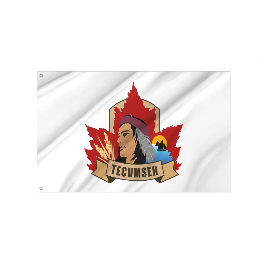 Flag of Tecumseh, Ontario, Patriotic Flags, Unique Design Print, Flags for Indoor & Outdoor Use