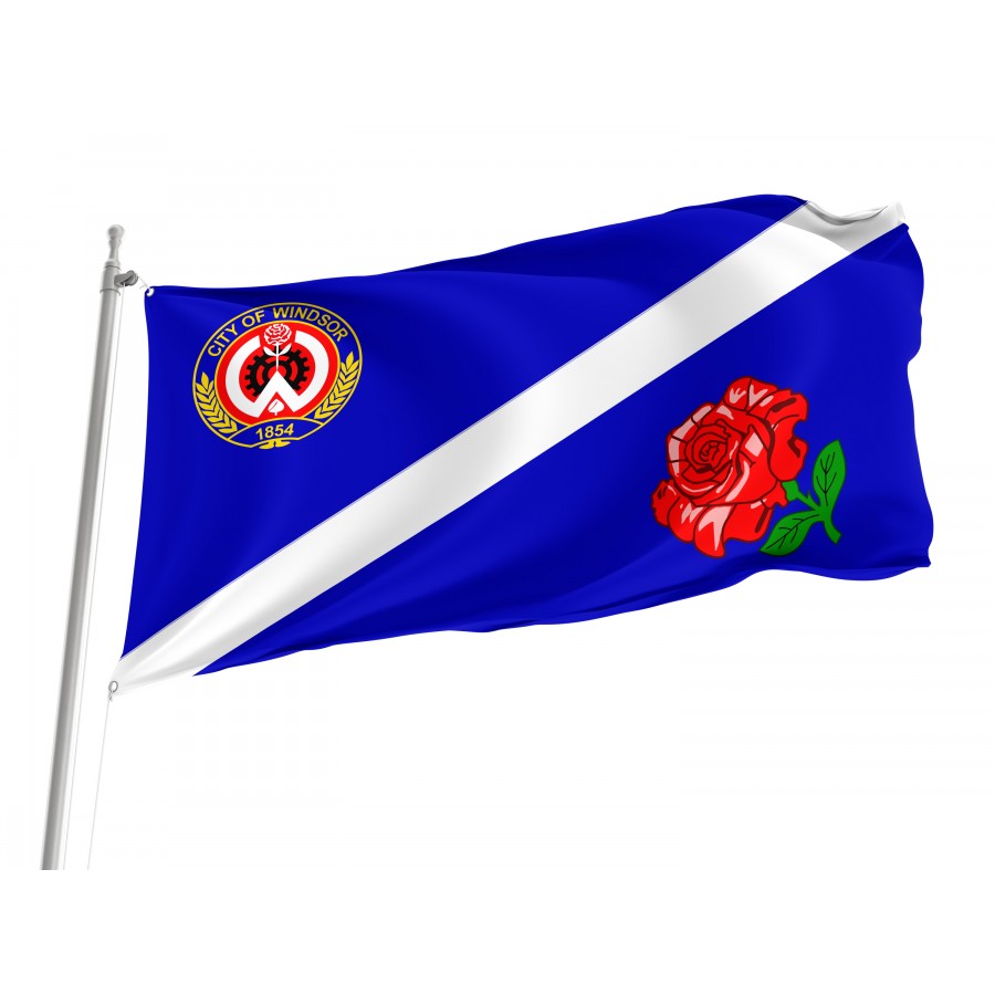 Flag of Windsor, Ontario, Patriotic Flags, Unique Design Print, Flags for Indoor & Outdoor Use