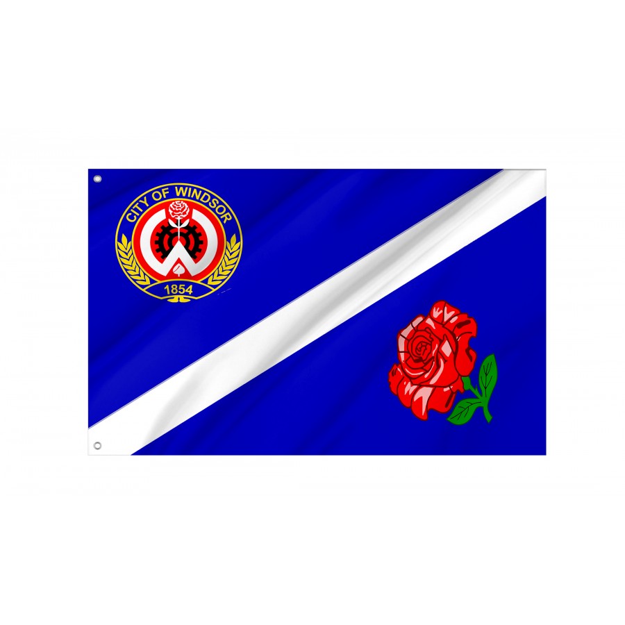 Flag of Windsor, Ontario, Patriotic Flags, Unique Design Print, Flags for Indoor & Outdoor Use