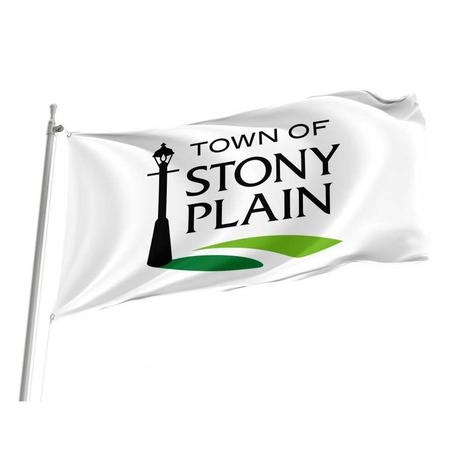 Flag of Stony Plain, Patriotic Flags, Unique Design Print, Flags for Indoor & Outdoor Use, CA--28